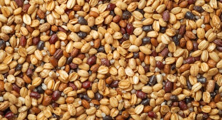 Fototapeta premium Healthy rodent food blend with multiple grains and seeds