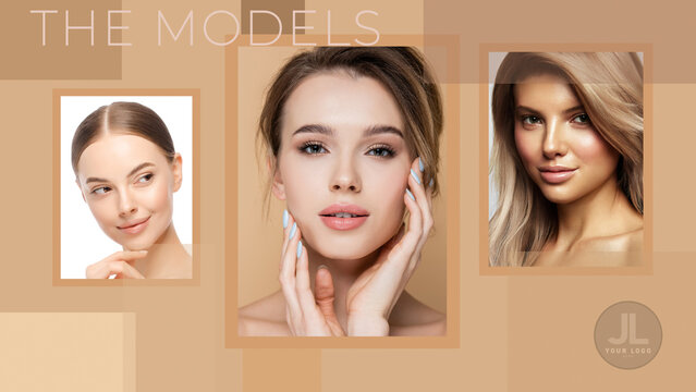 Floating Portrait Images Overlay