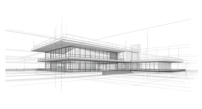Perspective drawing based on two point system