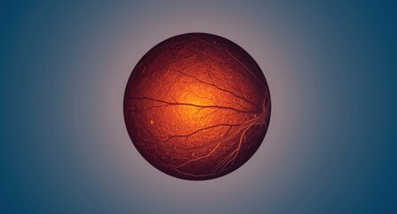 Fototapeta premium Macro photography of retina layers taken in controlled studio setting
