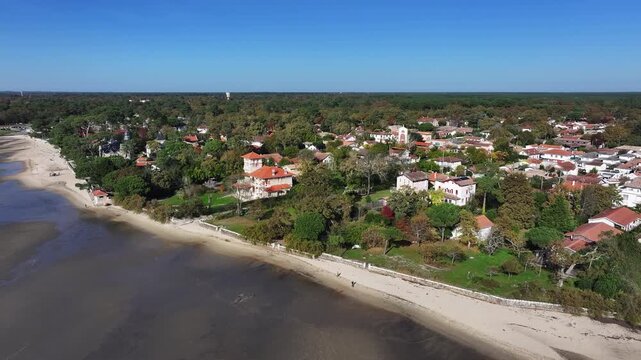 Taussat les Bains, Bassin d'Arcachon, France, Gironde, Nouvelle-Aquitaine, littoral