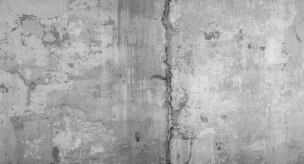 Fototapeta premium Copy space on weathered urban grunge concrete wall with grey tones