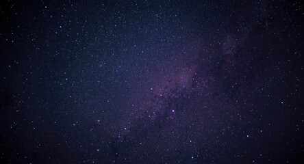 Obraz premium Night sky abstract galaxy art featuring celestial stars and purple outer lighting effect