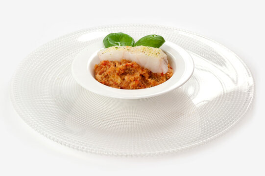 appa al pomodoro con filtto di merluzzo
