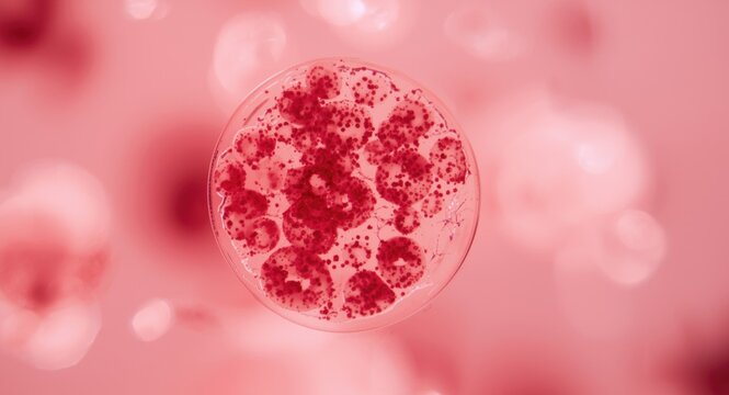 High magnification blood smear revealing dense mature lymphocytes and smudge cells typical of adult leukemia