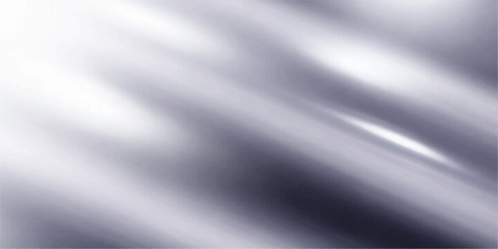 A smooth silver silk and satin fabric texture featuring a brushed metallic steel design with a shiny gray aluminum surface and light grey stainless pattern for a sleek material backdrop
