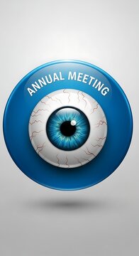 Annual Meeting Eye Symbol - Vision, Focus, and Clarity.