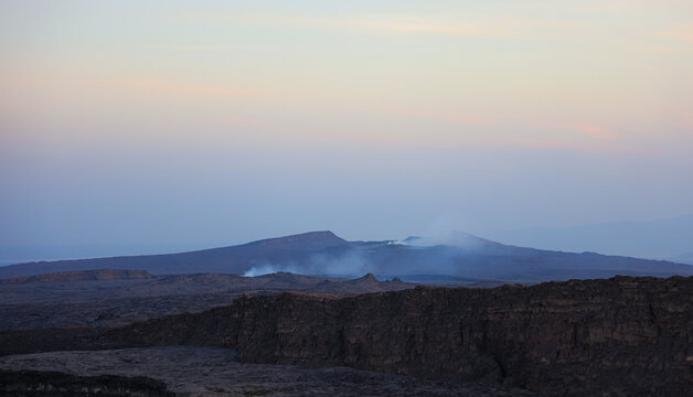 Landscape view of Erta Ale, Ethiopia