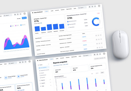 Multi Screen Website Interface App Design Presentation Mockup
