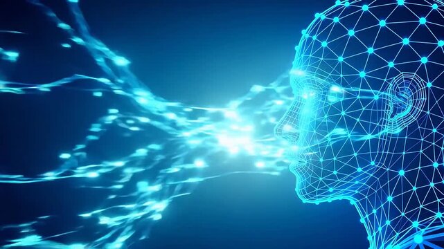 Digital human head wireframe