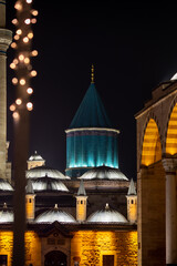 Obraz premium A view of the Sultan Selim Mosque and the Mevlana Museum.
