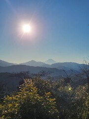 sunset in the mountains