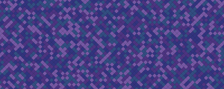 Abstract geometric pattern with purple and teal diamond shapes forming a repetitive grid