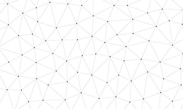 Intricate geometric pattern formed by interconnected triangular segments and nodes