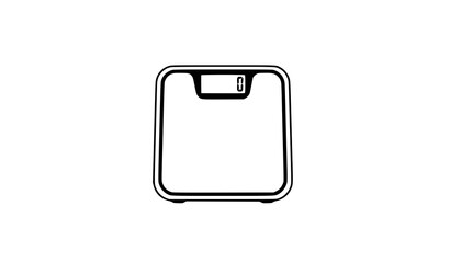 Obraz premium Minimal Weighing Scale Icon Vector Weight Measurement Device