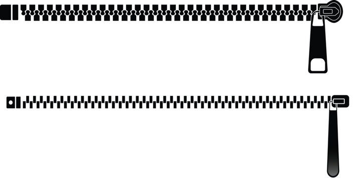 Seamless zipper fastener brush set