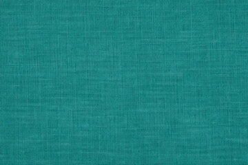 Fototapeta premium Teal Fabric Texture Background with Woven Pattern