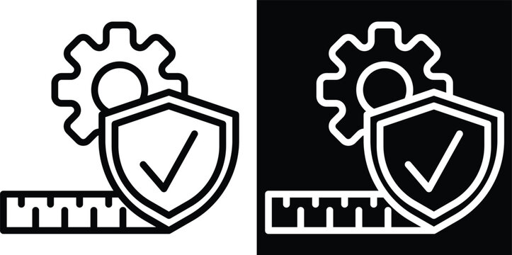 control Two-tone version in black and white background