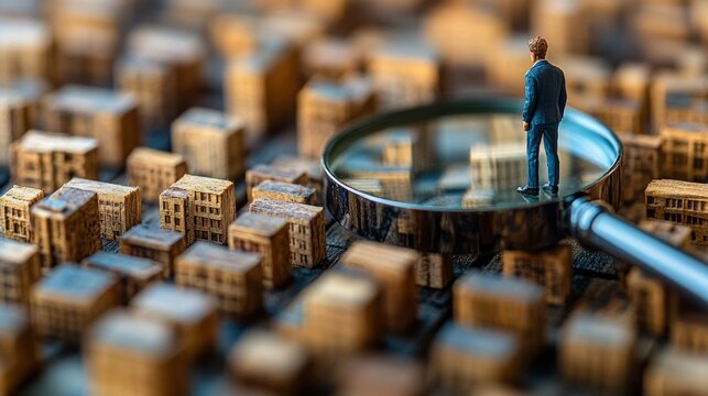 Real estate investment under magnifying glass