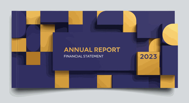 Annual Report Financial Statement 2023 Abstract Design.