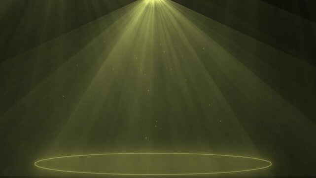 Save to Library Download HD Preview Magic gold light rays with particles animation. Seamless loop abstract background.