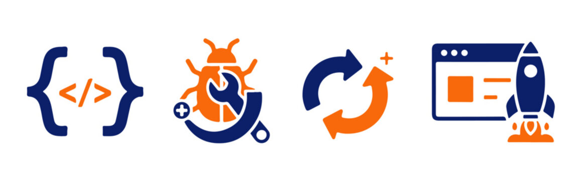 Web Development and Software Engineering Icons Set