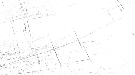 White background with subtle grey scratches and speckles forming a distressed texture