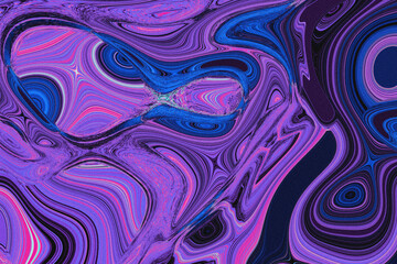 Vibrant blue and purple fluid abstract background with distinct overlapping shapes. Dynamic liquid composition for creative banners or high-impact posters and flyers or websites or other creativity © djjeep_design