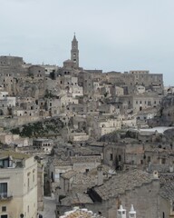 Obraz premium Matera city sassi cave dwellings historic landscape basilicata italy