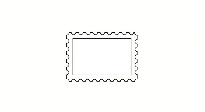 Set of Decorative Rectangular and Circular Outline Frames Collection