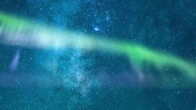 Night Enchantment Milky Way Time Lapse and Aurora