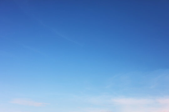 Fantastic soft white clouds against blue sky and copy space.