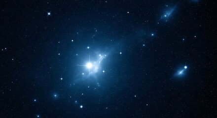 Fototapeta premium Deep space cluster of stars and galaxies, cosmic view.