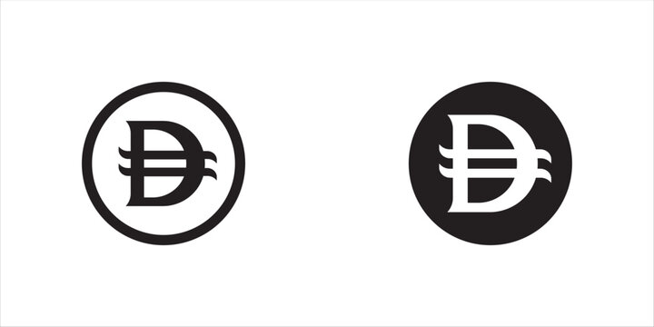 UAE Dirham icon set symbol vector illustration, Dirham Currency sign, dirham symbol new, UAE new currency sign, dirham-coins, gold coins with UAE currency logo, United Arab Emirates Dirham Logo isolat