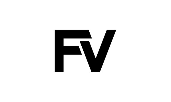 FV initial letter logo or FV monogram