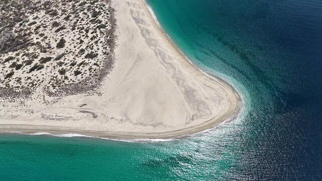 cerralvo island baja california sur mexico aerial 