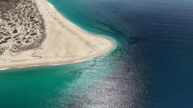 cerralvo island baja california sur mexico aerial 