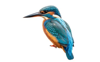 Fototapeta premium blue heron isolated on white