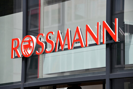 Essen, North Rhine-Westphalia, Germany - May 15, 2024: Rossmann branch in Essen, Germany - Dirk Rossmann GmbH is Germany's second-largest drogerie store chain