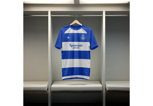 Soccer Jersey on Hanger Mockup