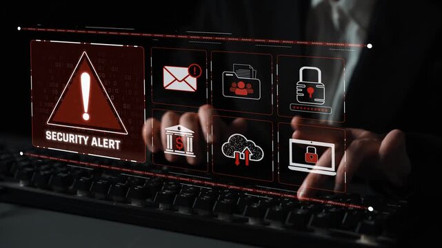 Cybersecurity threat focuses on cybersecurity, threat, and data breach with strong emphasis on system protection, data integrity, and security risks Marrow