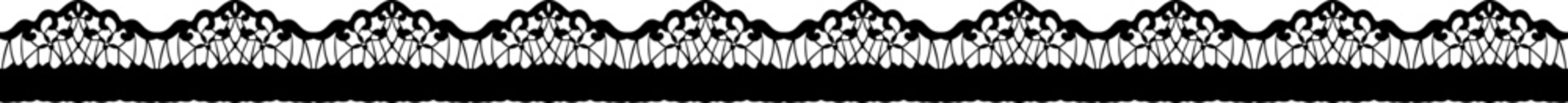 Lace line trim with delicate scalloped edges and floral embroidery patterns creates elegant decorative borders for fabric design projects and vintage-style frames