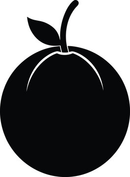 Bacaba silhouette vector art illustration