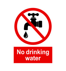znak zakazujący picia wody © robert6666