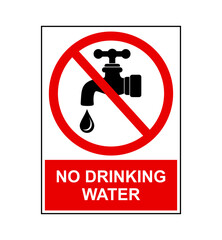 znak zakazujący picia wody © robert6666