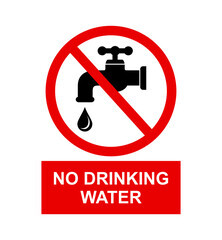 znak zakazujący picia wody © robert6666