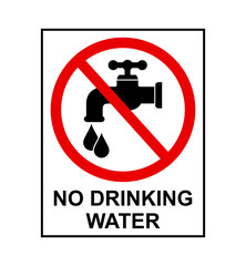 znak zakazujący picia wody © robert6666