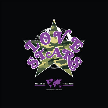 love stras camo simple vintage fashion