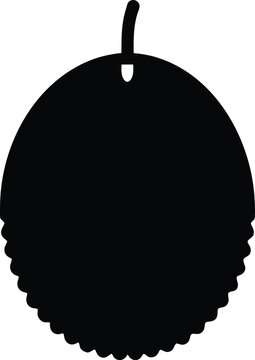 Cempedak silhouette vector art illustration