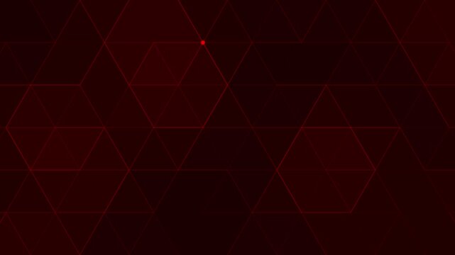 Red geometric grid triangle tile gradient abstract dark background animation